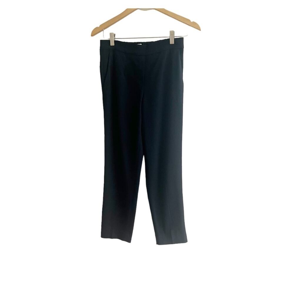 Aritzia Babaton Pull On Black Pants Tapered Leg Size 2 Career Minimalist